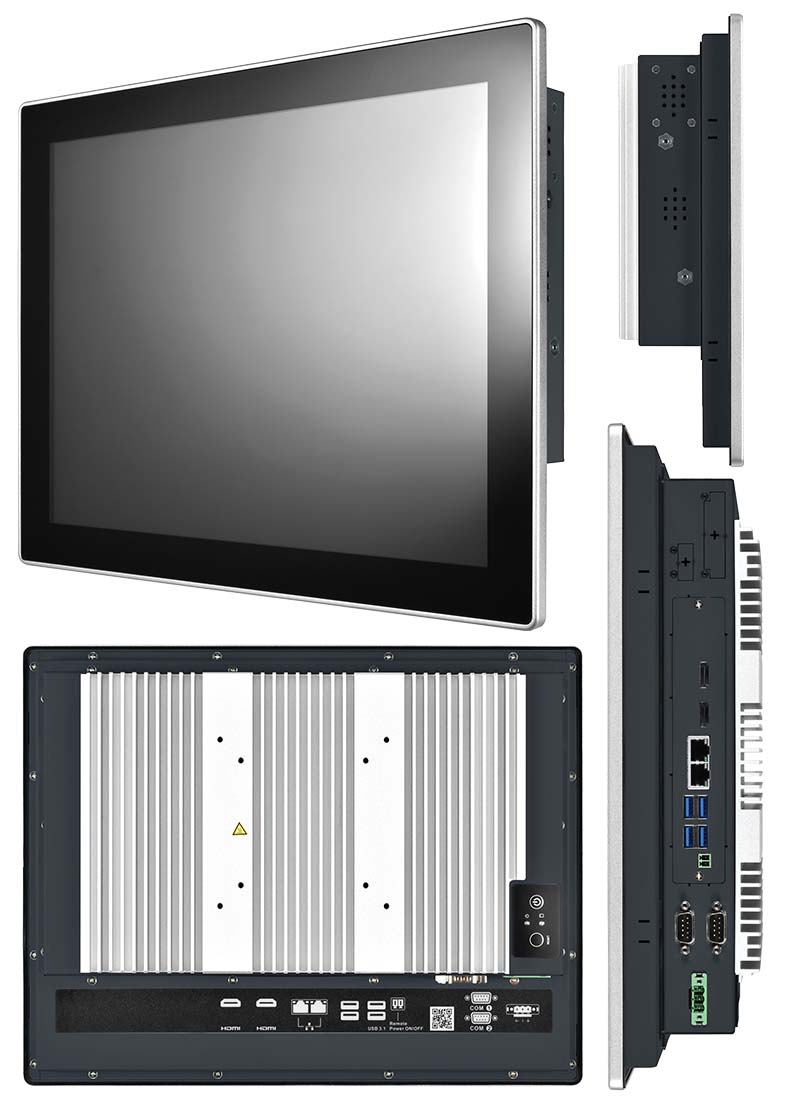 Mitac P150-11TGS-UP3i7 [Intel i7-1185G7E] 15" Panel PC (1024x768, IP65 Front, Fanless)